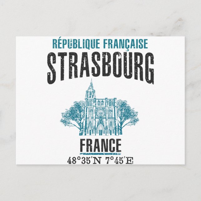 Strasbourg Postcard (Front)