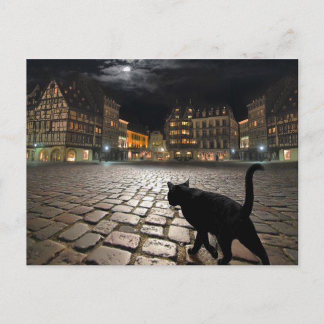 Strasbourg's night postcard (Front)