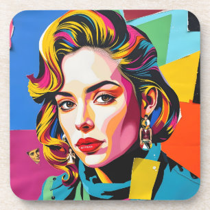 “Strasha” - Gloss Pop Collage Dream Coaster