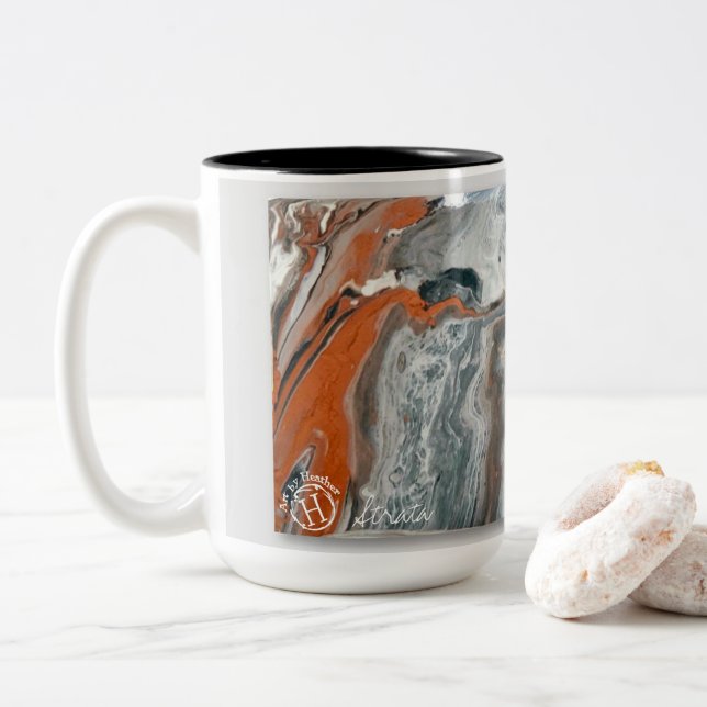 Strata 15oz two-tone mug  (With Donut)