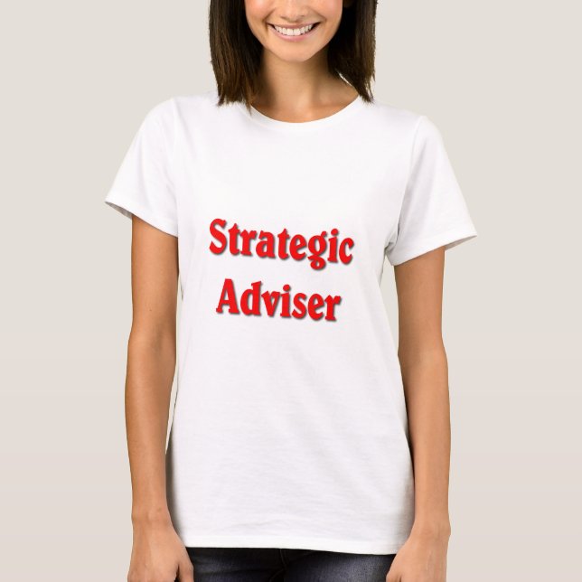 Strategic Adviser Red Print T-Shirt (Front)
