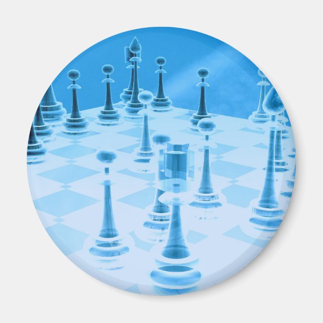 Strategic Chess Play Magnet (Front)
