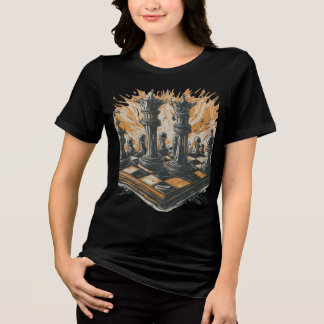 Strategic Chessboard Sketch T-Shirt Tri-Blend Shirt