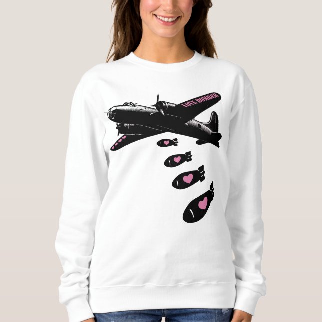 Strategic Love Bomber Pink Details Sweatshirt (Front)
