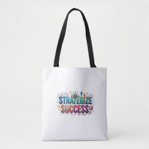 Strategise Success Chess King Motivational T-Shirt Tote Bag
