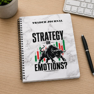 Strategy or Emotions Trading Mindset marble Design Planner