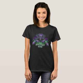 Strategy Wins Alien Gamer T-Shirt | Sci-Fi Chess M