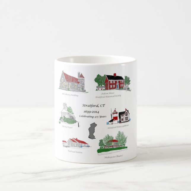 Stratford 375 in Colour Coffee Mug (Center)