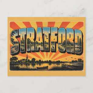 Stratford PEI Riverfront Trails Birdwatching Art Postcard