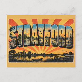 Stratford PEI Riverfront Trails Birdwatching Art Postcard