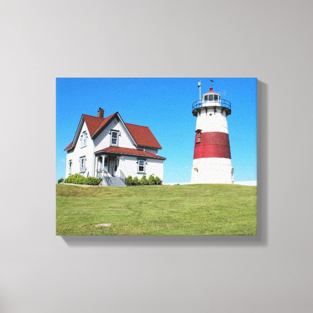 Stratford Point Lighthouse, Connecticut Canvas Print (Front)