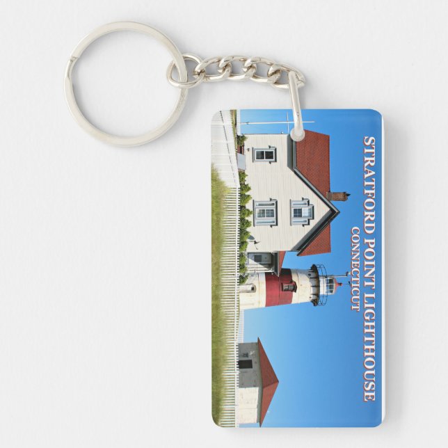 Stratford Point Lighthouse, Connecticut Key Ring (Front)