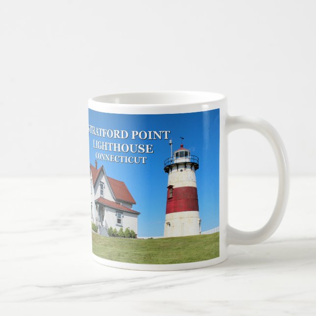 Stratford Point Lighthouse, Connecticut Mug (Right)