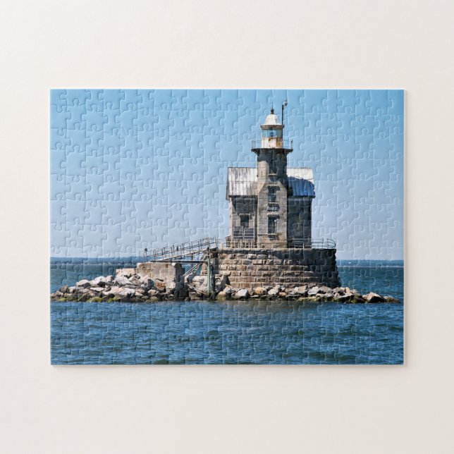 Stratford Shoal Lighthouse, Connecticut Jigsaw Puzzle (Horizontal)