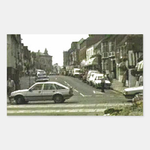 Stratford-upon-Avon England 1986 Street jGibney Rectangular Sticker