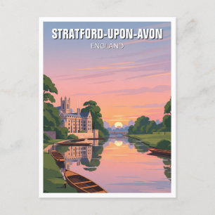 Stratford-Upon-Avon England Travel Postcard