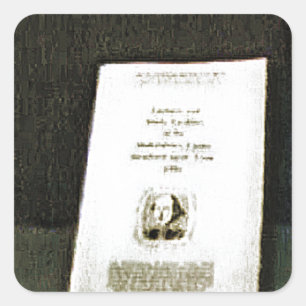 Stratford-upon-Avon Shakespeare's Artifacts2 jGib Square Sticker