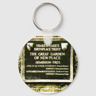Stratford-upon-Avon Shakespeare's Birth jGibney Key Ring