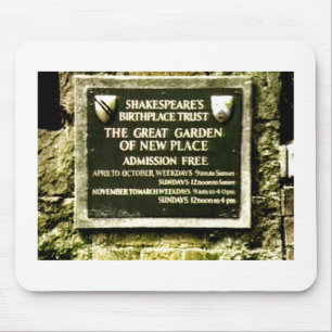 Stratford-upon-Avon  Shakespeare's Birth jGibney Mouse Pad