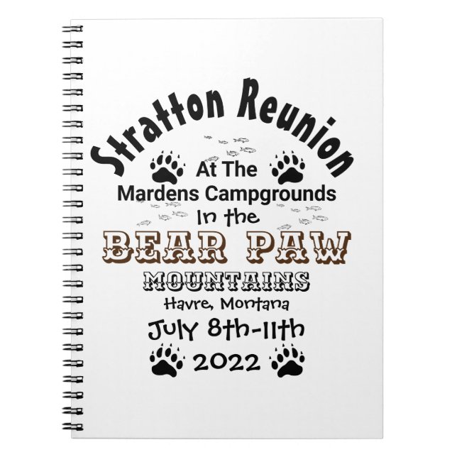 Stratton Reunion 2022    Notebook (Front)