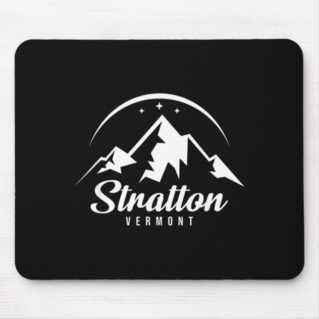 Stratton vermont ski resort skiing snowboarding  mouse pad (Front)
