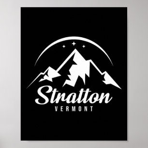 Stratton Vermont Ski Resort Skiing Snowboarding  Poster
