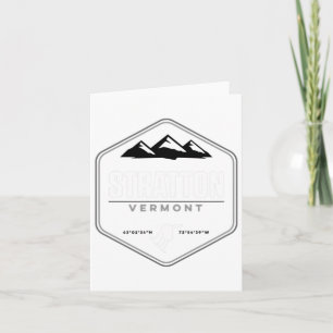 Stratton Vermont Snowboarding T Shirt Card