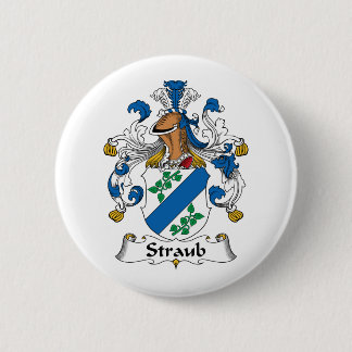 Straub Family Crest 6 Cm Round Badge