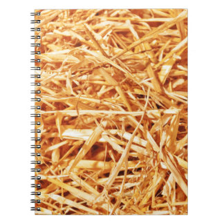 Straw, Abstract Design Spiral Notebook