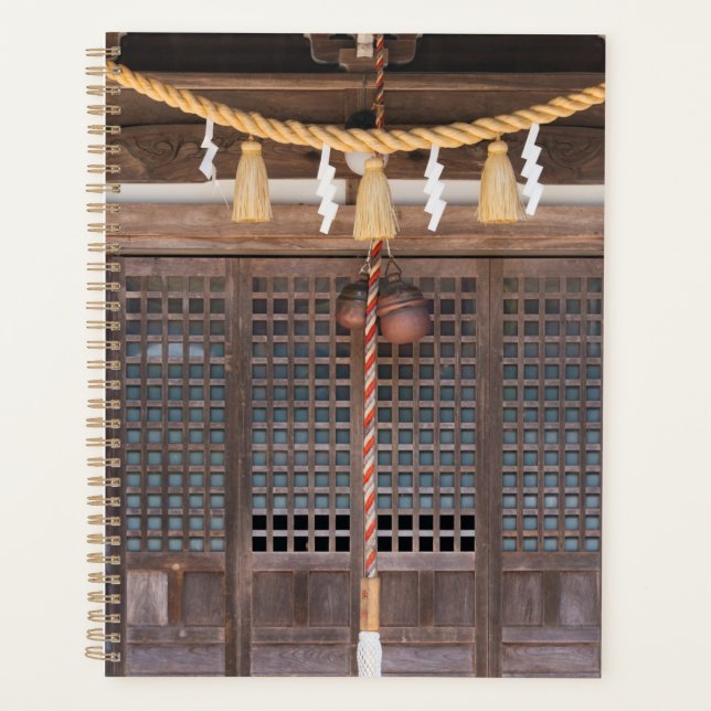Straw Rope Decoration in a Temple Planner (Front)