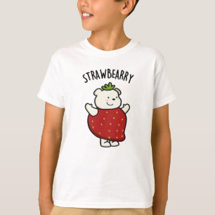 Strawbeary Funny Strawberry Bear Pun T-Shirt