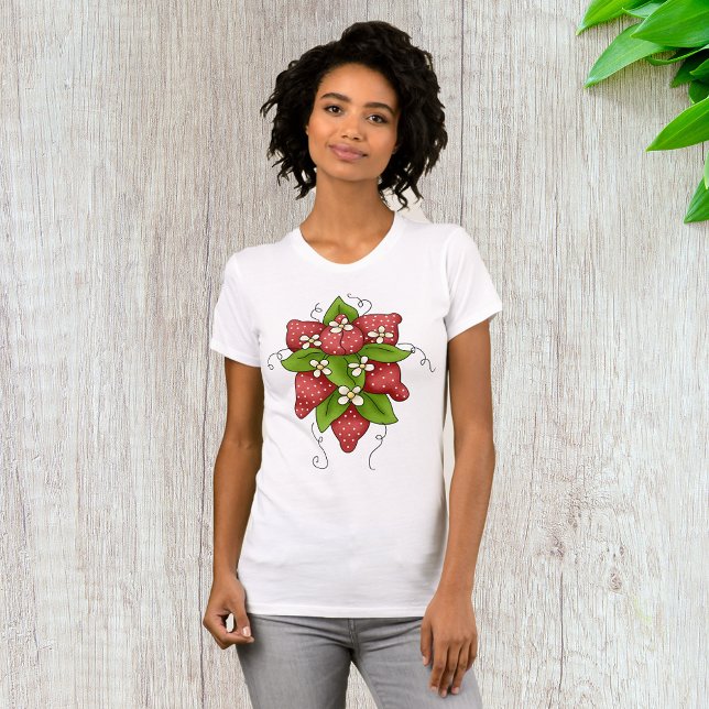 Strawberries and Blossoms Womens T-Shirt (Creator Uploaded)