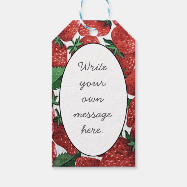 Strawberries and Cream Gift Tags (Front)