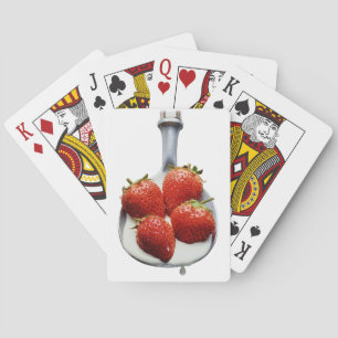 Strawberries and Cream Playing Cards