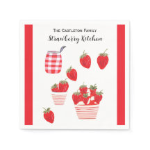 Strawberries and Cream Summer Red White Pretty