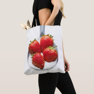 Strawberries and Cream Tote Bag