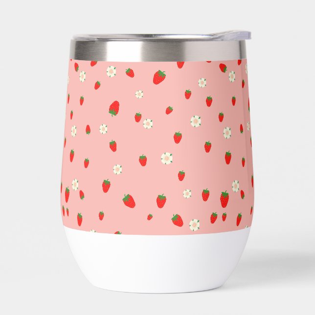 Strawberries and Flowers Pattern (Left)
