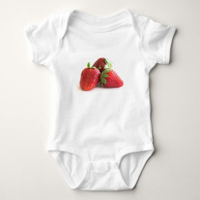 Strawberries Baby Bodysuit (Front)
