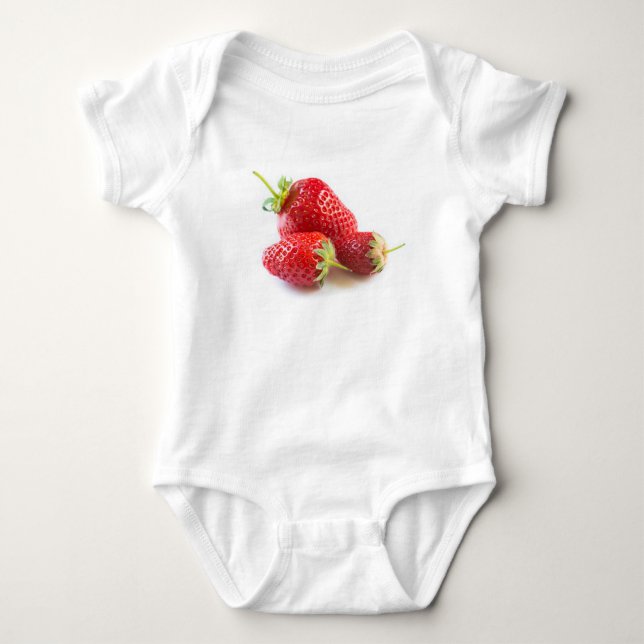 Strawberries Baby Bodysuit (Front)