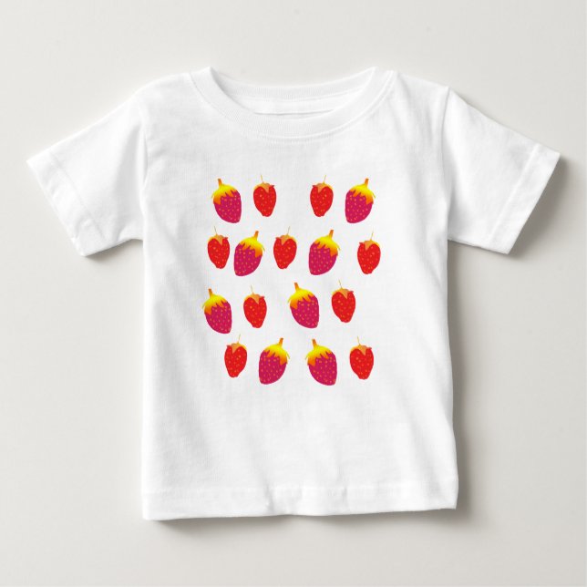 Strawberries Baby Romper T-Shirt (Front)