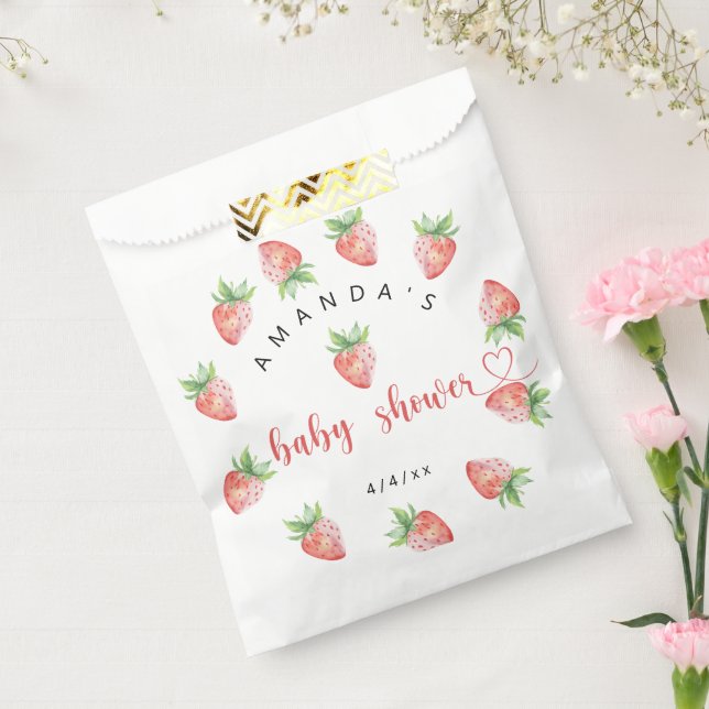 Strawberries - Baby shower Favour Bags (Sealed)