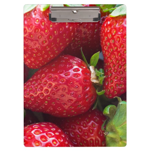 Strawberries background clipboard (Front)