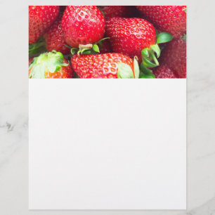 Strawberries background flyer