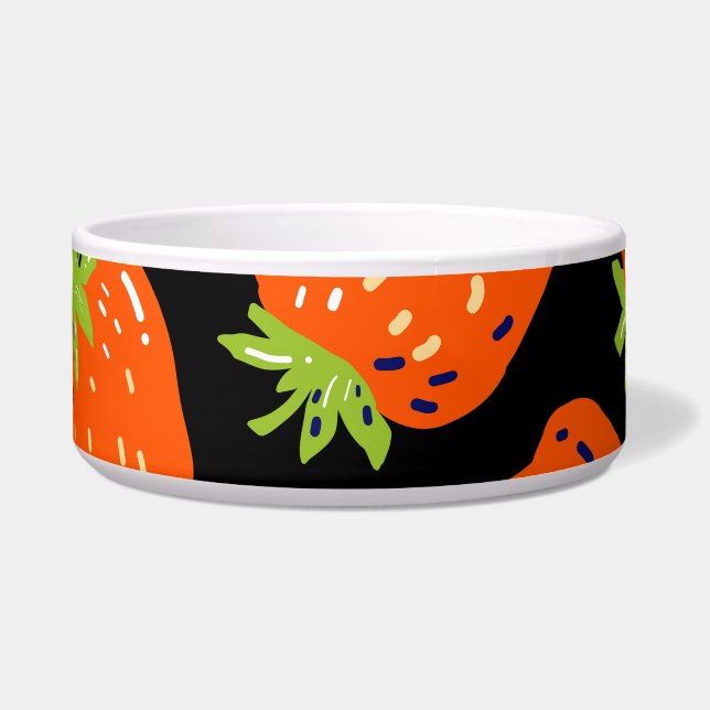 Strawberries Black: Vintage Seamless Texture (Front)