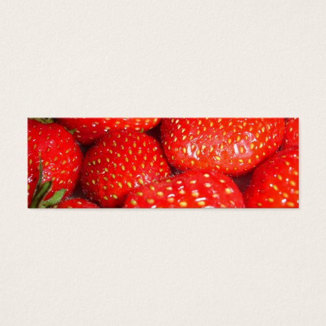 Strawberries Bookmark (Front)