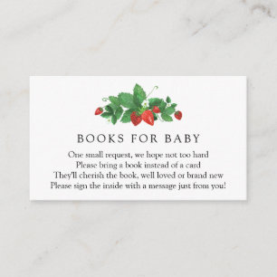 Strawberries Books for Baby Enclosure Card