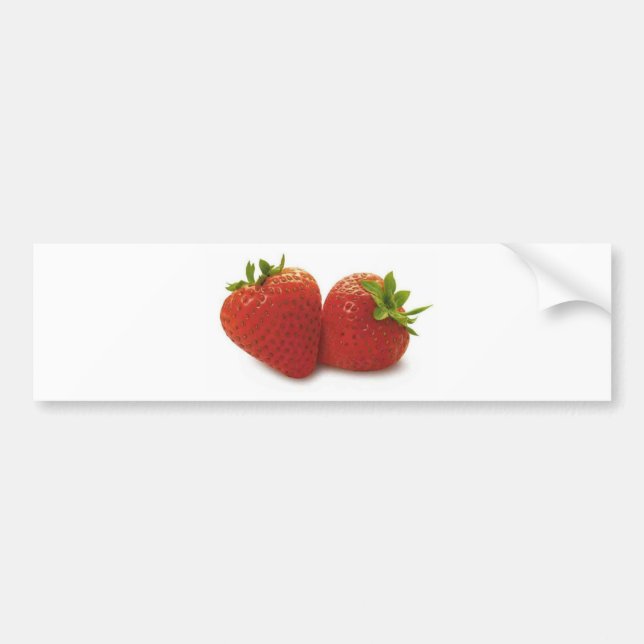 Strawberries Bumper Sticker (Front)