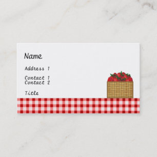Strawberries Business Card