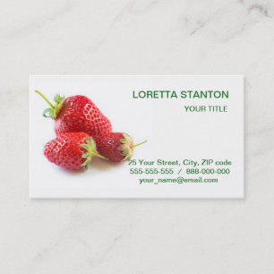 Strawberries Business Card