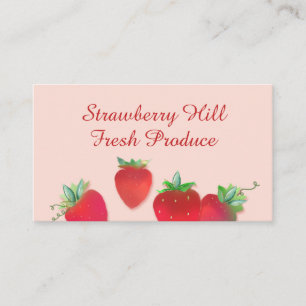 Strawberries Business Card